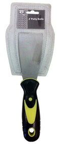 2" Wide Steel Putty Knife With Rubberized, Ergonomic Safety Handle, 8" Overall :  ( Pack of  1 Pc )