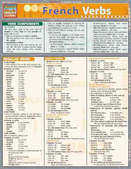 French Verbs Quick Reference Guide (Quick Study Academic)