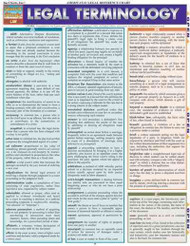 Legal Terminology Quick Reference Guide (Quick Study: Law)