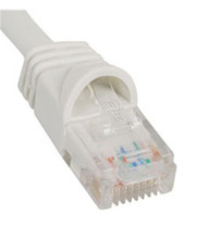 PATCH CORD, CAT 5e, MOLDED BOOT, 3' WH