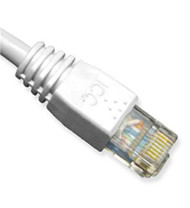 PATCH CORD, CAT 6, MOLDED BOOT, 14'  WH