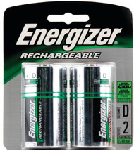 Energizer - Rechargeable NiMH Batteries (D 2 pack; 2,500mAh)