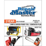 3-Yr Date of Purchase L and G Equipment/Power Tools - Under $500