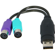 USB to Dual PS/2 Converter Cable