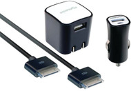 Digipower - iPad&reg;/iPhone&reg;/iPod&reg; 2.1-Amp Home & Car Power Kit