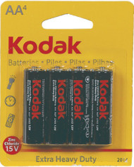 Kodak Heavy Duty AA Battery - 4 Pieces Case Pack 12