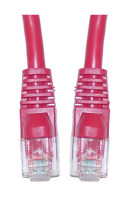Cat5e Red Ethernet Patch Cable, Snagless/Molded Boot, 4 foot