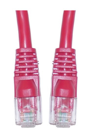 Cat5e Red Ethernet Patch Cable, Snagless/Molded Boot, 6 foot