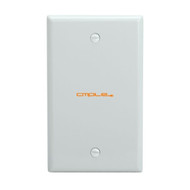 Cmple Blank 1 Gang Thermoplastic Panel Wall Plate (GFCI), White
