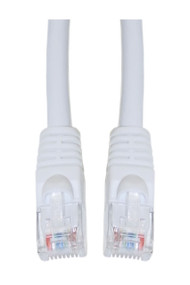 Cable Wholesale Electronics Cat5e White Ethernet Patch Cable Snagless/Molded Boot 6 Foot