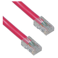Cable Wholesale Electronics Cat6 Red Ethernet Patch Cable Bootless 6 foot