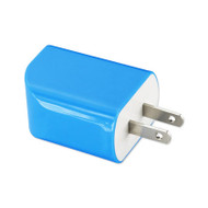 SUPER-FAST AC/USB POWER TRAVEL CHARGER 1A5V BLUE
