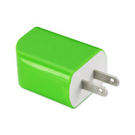 SUPER-FAST AC/USB POWER TRAVEL CHARGER 1A5V GREEN