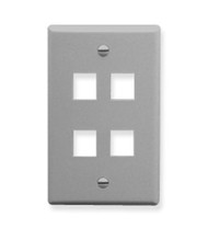 IC107F04GY - 4Port Face - Gray