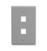 IC107F02GY - 2 Port Face - Gray
