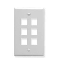 IC107F06WH- 6Port Face White