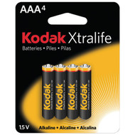 KODAK XL3A4 Xtralife(TM) Alkaline Batteries (AAA; 4 pk)