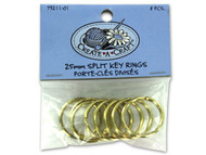 Split key rings, pack of 8 (Case of 48)