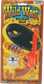Wild West Masked Man Kit - 4 Pieces Case Pack 12