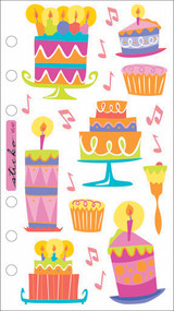 Sticko Vellum Stickers-Patty Cakes
