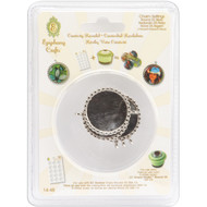 Epiphany Crafts Metal Charm Settings-Round 25, 5/Pkg