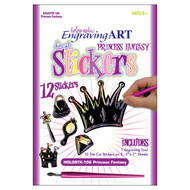 Holographic Engraving Art Stickers-Princess Fantasy