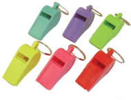 2" Plastic Party Whistle Key chain Case Pack 120