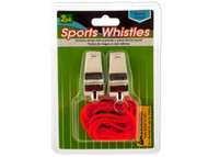 Sports Whistles with Lanyards (Case of 72)