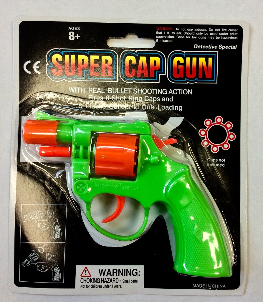 Super Cap Gun fires 8 Shot Ring Caps 
