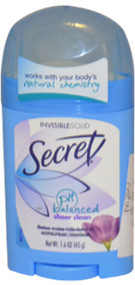 Women Secret Balanced Sheer Clean Invisible Solid Deodorant Stick 1.6 oz