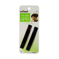 SCUNCI  NO SLIP GRIP BARRETTES TORTOISE AND BLACK 2 PCS