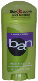 Unisex Ban Shower Fresh Invisible Solid Antiperspirant Deodorant