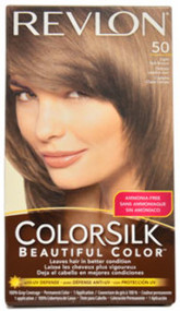 Unisex Revlon colorsilk Beautiful Color #50 Light Ash Brown Hair Color