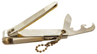 2.5" Stainless Steel Nail Clipper Bottle Opener, Knife with Key Chain :  ( Pack of  1 Pc )