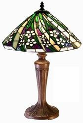 Tiffany-style White Flower Table Lamp