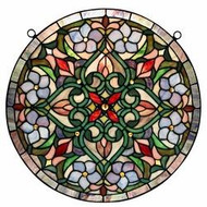 Tiffany Hanging Round  Window Panel