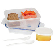 LaCuisine&trade; 34oz Locking Divided Lunch Container
