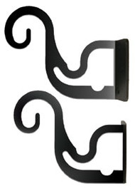 Curtain Brackets For Two or Three 1/2 Inch Rods