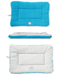 Eco-Paw Reversible Eco-Friendly Pet Bed- Blue And Aqua (Medium)