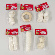 Rawhide Dog Treats - Assorted Shapes Case Pack 66