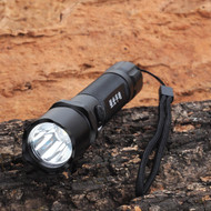 Flashlight LED 180LM 1 x 18650 Battery White Light Flashlight