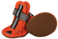Sporty-Supportive Mesh Pet Sandals Shoes - Set Of 4  - Orange (Medium)