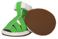 Buckle-Supportive Pvc Waterproof Pet Sandals Shoes - Set Of 4- Neon Green (Medium)