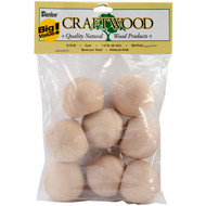 Wood Turning Shapes Value Pack-Ball Knobs 1.5" 8/Pkg
