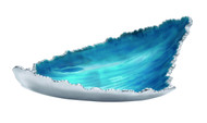 Oceanic Patterned Striking Aluminum Enamel Tray