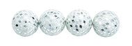 Attractive Silver Colored Mirror Mosaic Ball Set of Four