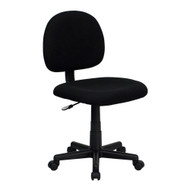 Mid-Back Ergonomic Black Fabric Task Chair [BT-660-BK-GG]