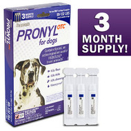 Pronyl OTC 89 to 132 Pound Dog Flea and Tick Remedy, 3-Count
