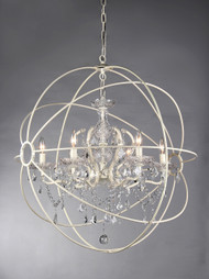 Rosielee 22-inch White Chandelier