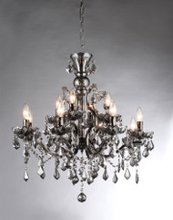 Collins Imperial Sliver Crystal 12-light Chandelier